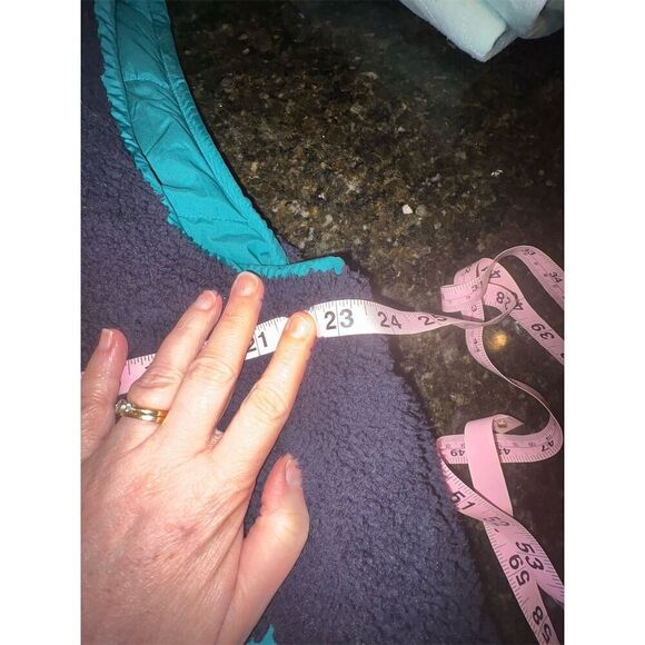 Talbots Women's XL Reversible Quilted Vest Navy/Green Casual Sleeveless - Picture 8 of 10